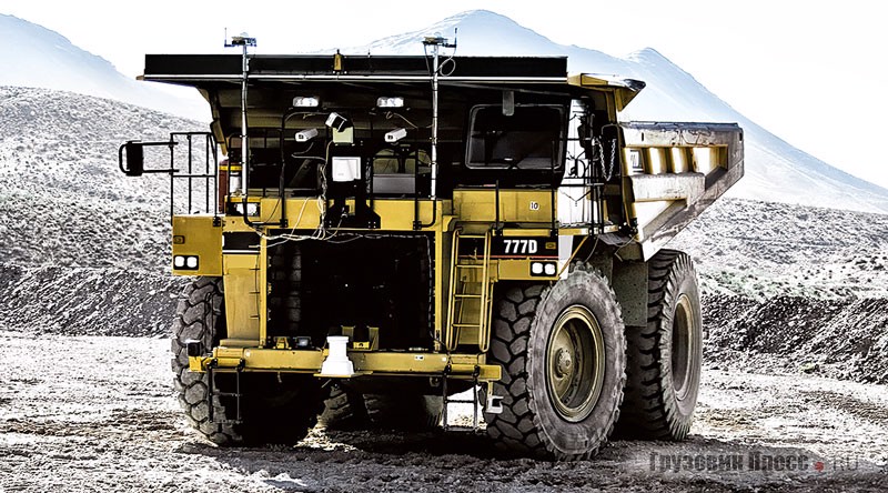 Карьерный Caterpillar 777D с оборудованием ASI Robots