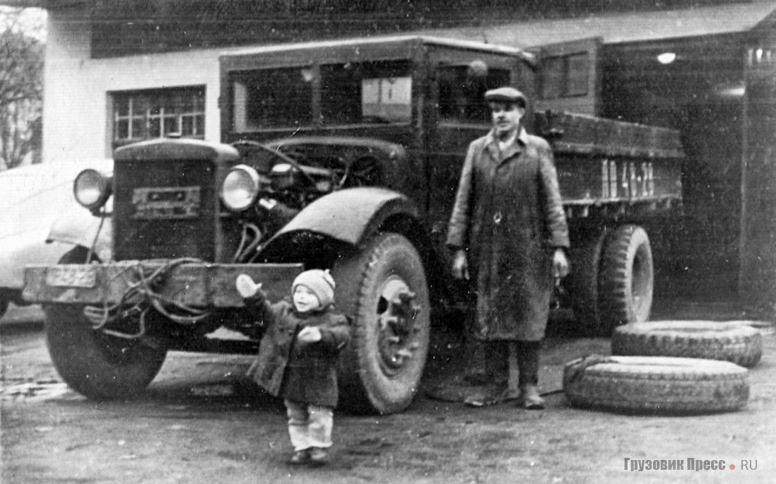 Трофейный грузовик MAN F1H6 на службе народного хозяйства Латвийской ССР, 1949 г.