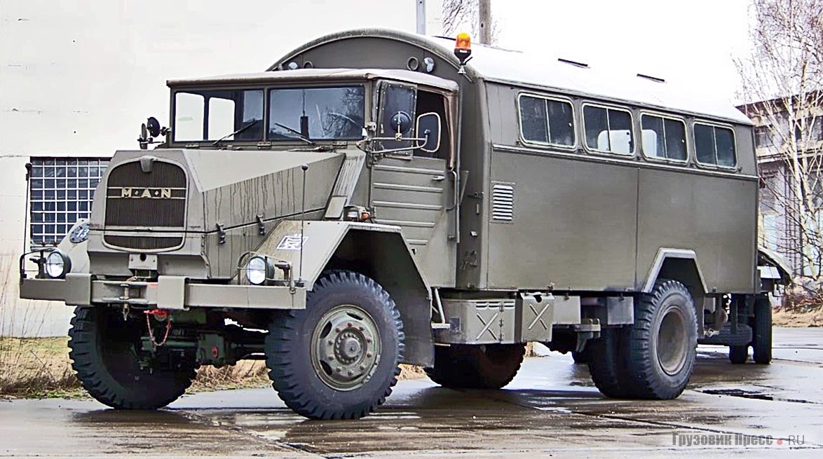 Полноприводный военный автомобиль [b]MAN 630 L2 A[/b] представлял собой глубокую модернизацию модели L4500A времён Второй мировой войны, 1958 г.