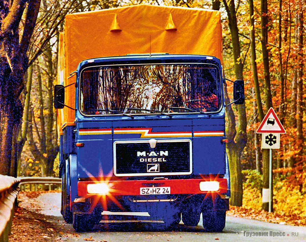 8,5-тонный автомобиль модели [b]19.280 F[/b] был признан наиболее экономичным для своего времени. Первый MAN, победивший в международном конкурсе Truck of the Year 1978