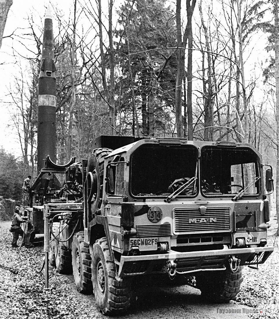 [b]MAN KAT 2[/b] с ракетой Pershing II из состава американской армии в ФРГ. 1986 г.