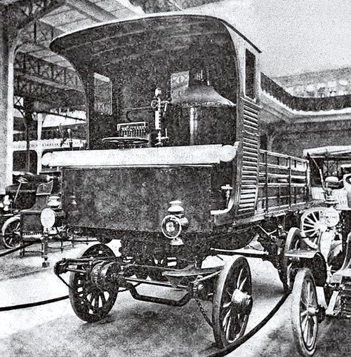 Французский паровой грузовоз Gandon. Париж, 1900 г.