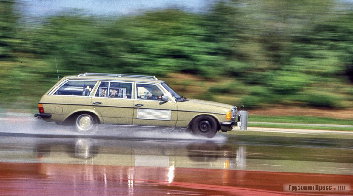 Начинённый измерительной аппаратурой Mercedes-Benz W123 «шлифует» алгоритмы будущей всемирно известной системы стабилизации