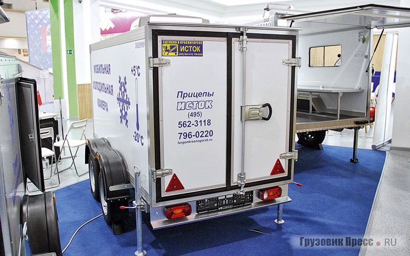 «Мобильная холодильная (морозильная) камера» на базе двухосного прицепа-фургона ИСТОК 3792Т2