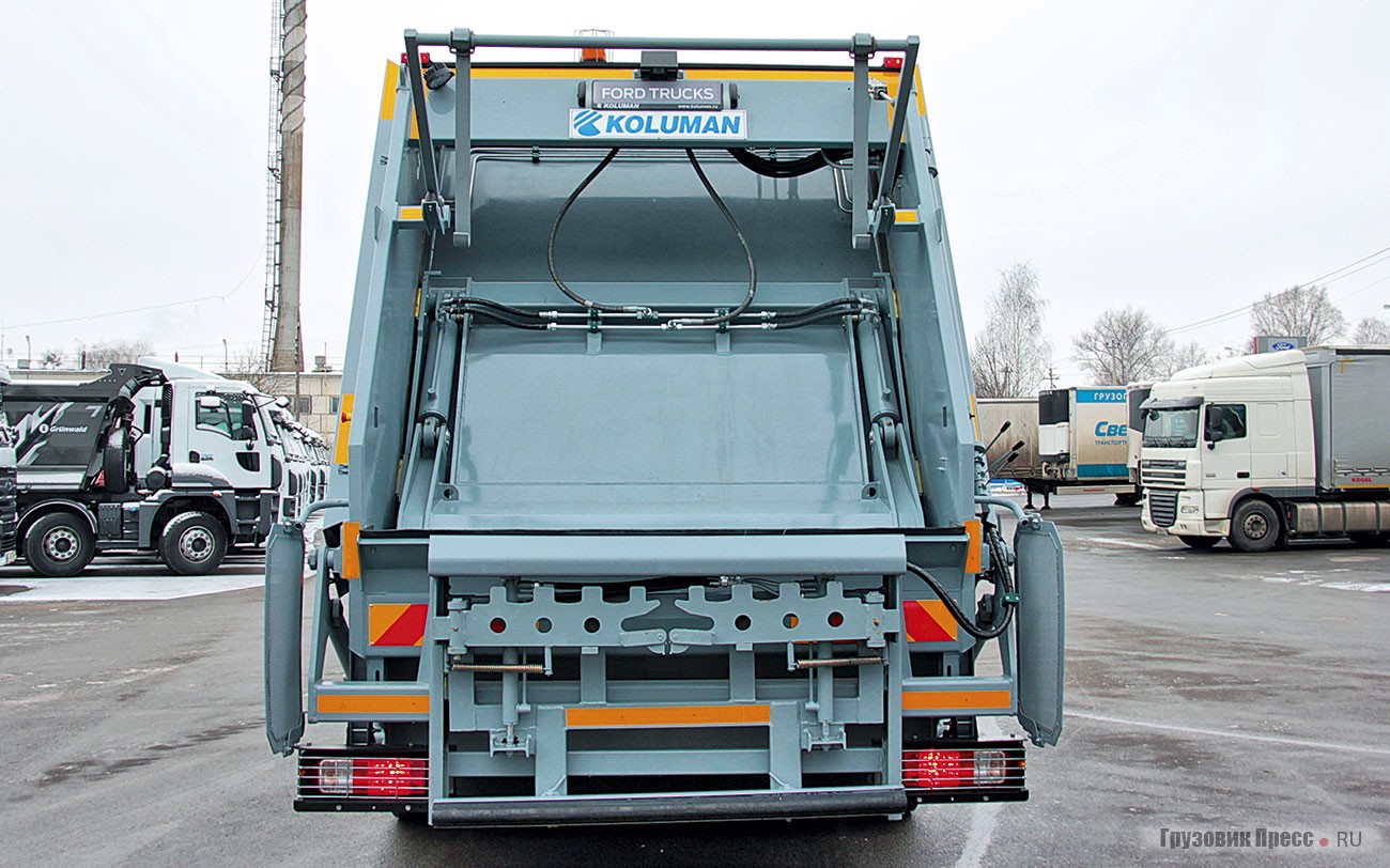 Кузовная надстройка Koluman для ТКО и смешанных отходов, объёмом 15 м[sup]3[/sup]