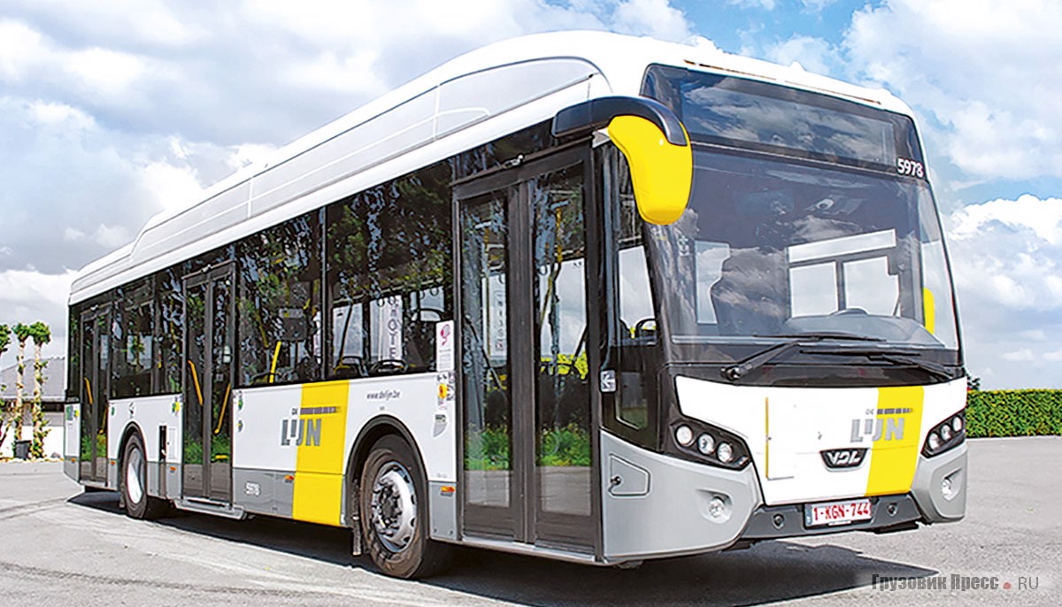 Гибридный дизель-электрический автобус VDL Citea CLF-120 Hybrid доставлен в Роттердам