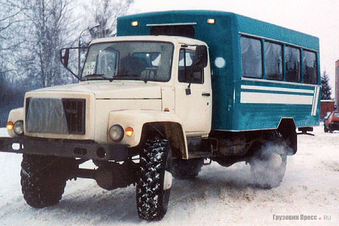 Вахтовых автомобилей на шасси «Садко» было совсем немного. На фото один из вариантов в северном исполнении для Ямала