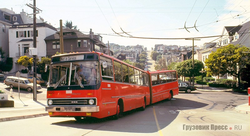 Суровые будни Ikarus 286.K1 на улицах Сан-Фанциско 