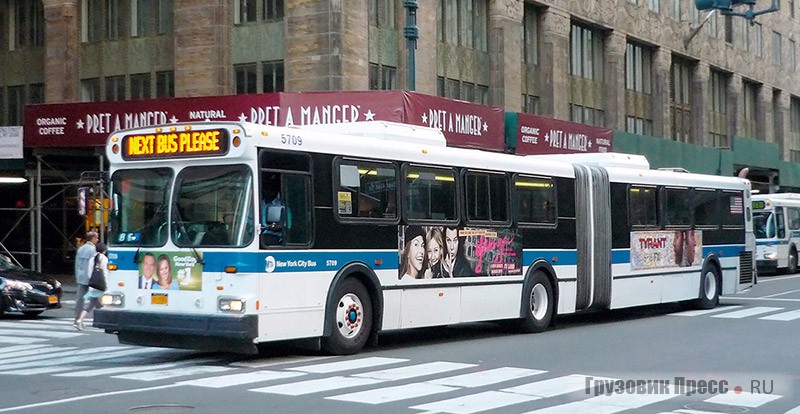 Автобус New Flyer D60 в ливрее транспортной компании Metropolitan Transportation Authority New York (MTA)