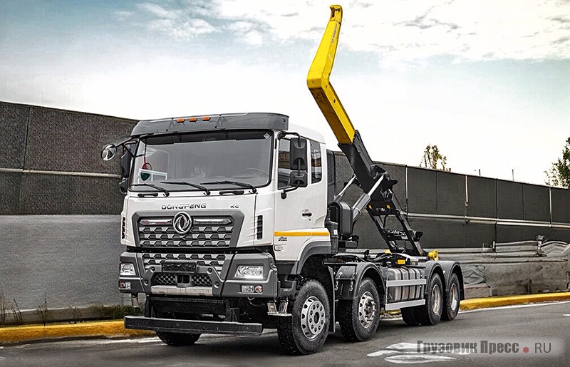 Крюковой погрузчик на базе Dongfeng KC 8x4