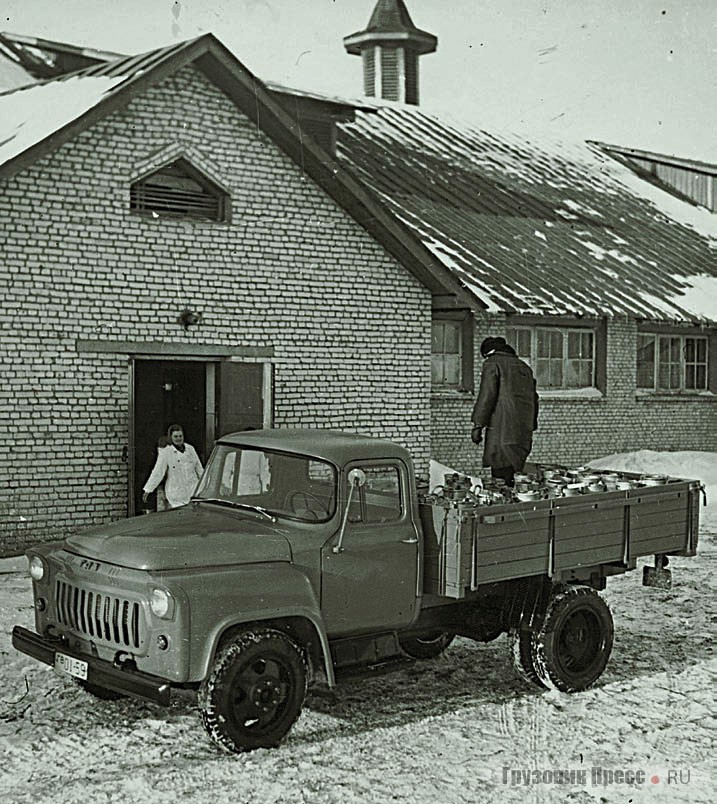 Опытный образец ГАЗ-56 с кабиной от ГАЗ-53. 1959 г.