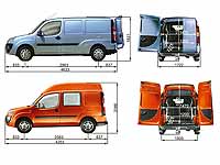 Размеры FIAT Doblo