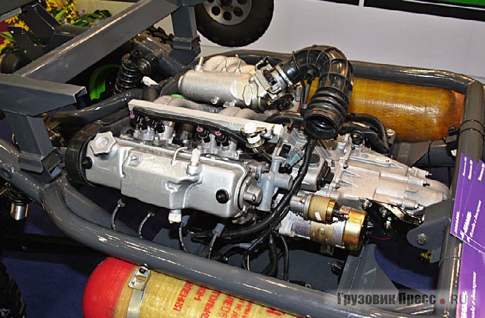 На ТС малого класса устанавливается дефорсированный и специально доработанный двигатель ВАЗ-21082