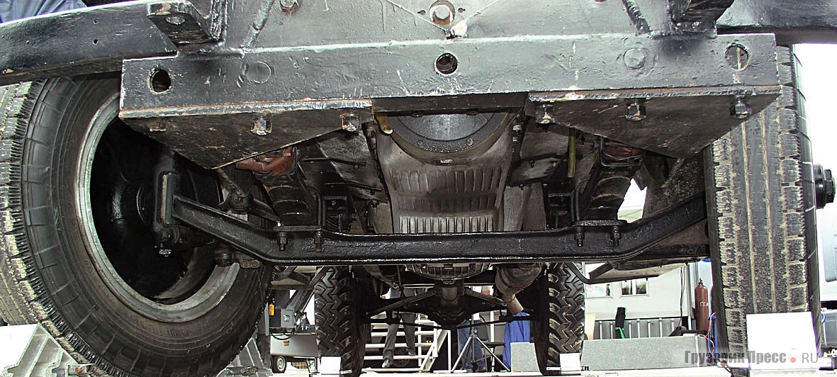 Передняя подвеска и поддон двигателя