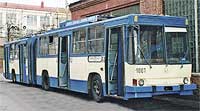 Троллейбус собственной сборки Белкоммунмаш «Минск-1». Эксплуатировался в Минске с 1992 по 2006 гг.