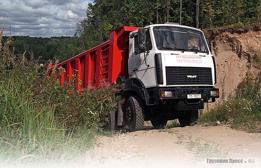 Самосвал МЗКТ-65151 «Волат», тест-драйв журналом «Грузовик Пресс»