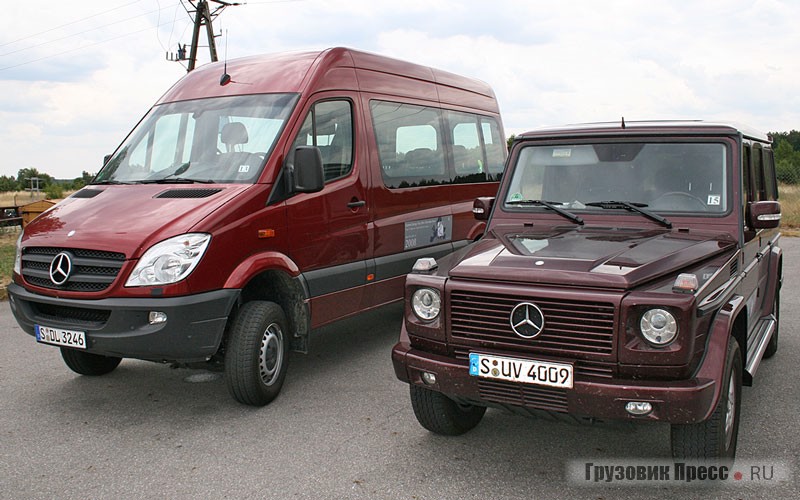 По габаритам Sprinter (4x4) внушительнее внедорожника G-класса…