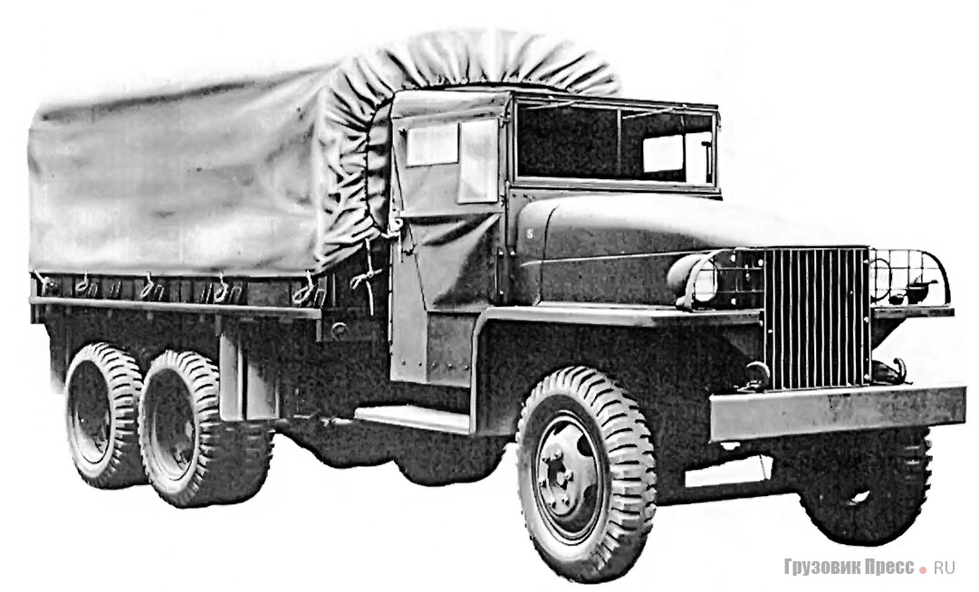 Studebaker US6x4 модификации U7 c открытой кабиной и Studebaker US6 (U5) с топливной цистерной Heil . Из каталога деталей SNL G-630 от 15 августа 1944 г.