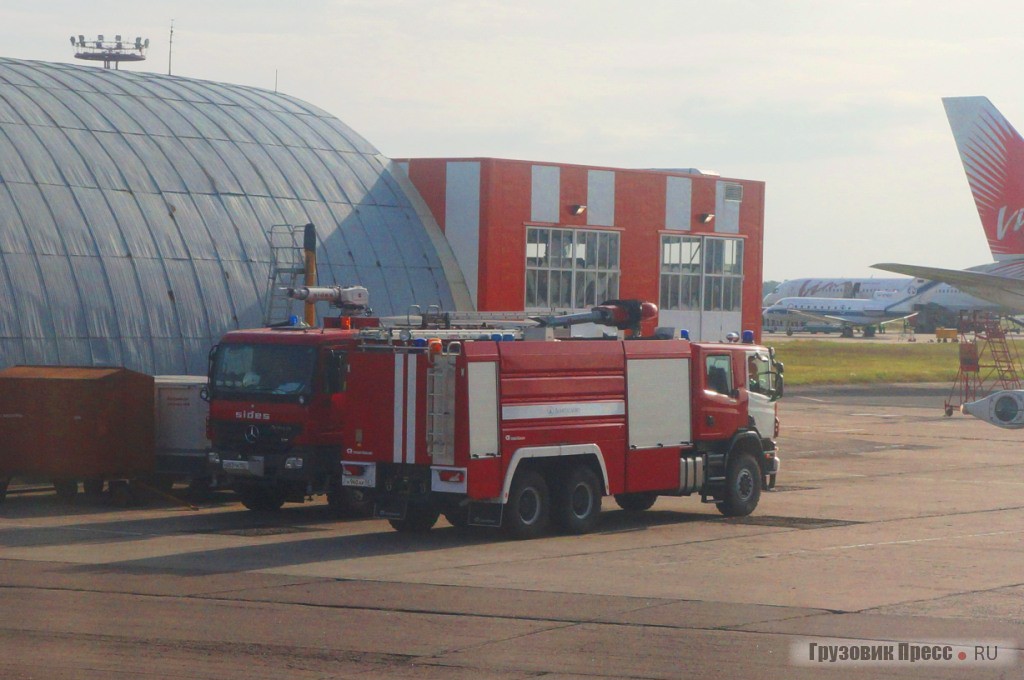 Разбавим картинку приятным. Пожарные автомобили Sides на шасси Mercedes-Benz Actros и Rosenbauer на шасси Scania