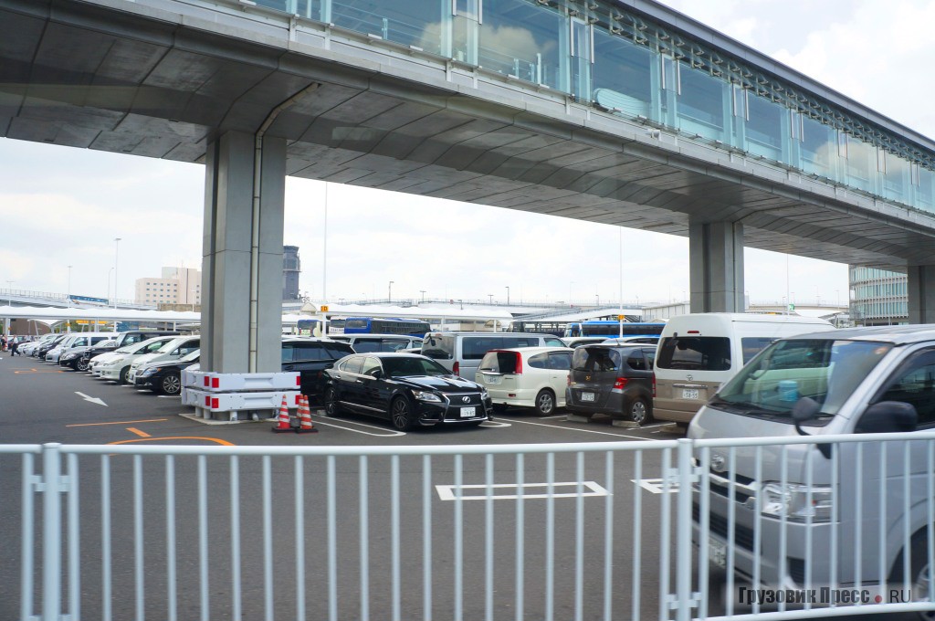 Япония маленькая страна, и здесь умеют ценить место - парковка строго по разметке