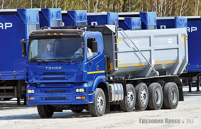 Помимо прицепной техники «Тонар» выпускает и самосвалы