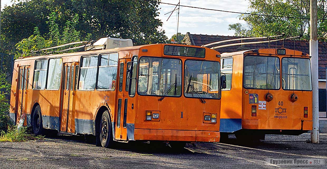 Троллейбус ЗИУ-682В до передачи в музей, 2010 г.
