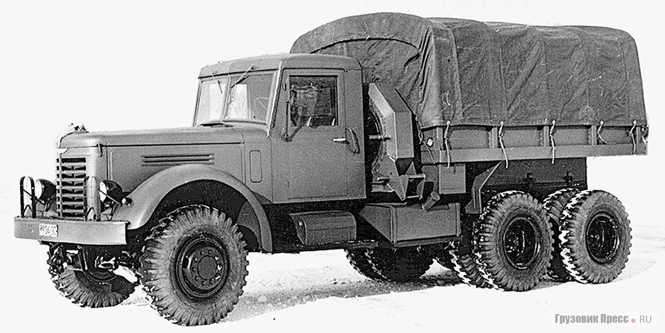 Несмотря на один и тот же индекс – ЯАЗ-210Г –  эта модификация является поздней, с универсальной платформой, 1954–1958 гг. выпуска