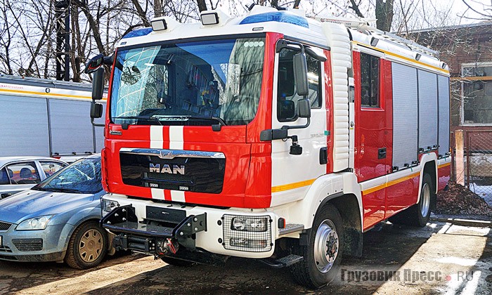 Автоцистерна  АЦ 3,2-40/4 на шасси MAN TGM 13.290. После валютных скачков такие машины пользуются весьма ограниченным спросом, но у производителя в наличии есть как готовые машины, так и шасси для постройки новых