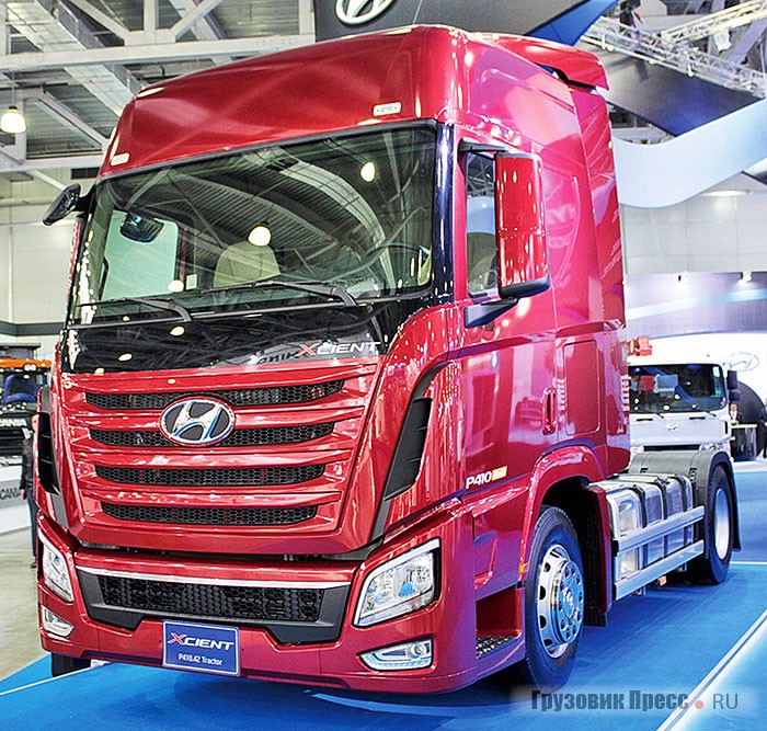 Премьеру 2013 года – магистральный тягач Hyundai XCIENT, дальнобойщики говорят, что не раз видели на российских дорогах…