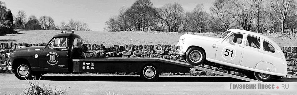 Тупиковая, но весьма колоритная ветвь развития гоночных автовозов – лафеты на базе легковых моделей. Гонщики пытались использовать и довоенный Bentley, и инновационный Standart Wanguard Phase II 1951 г., не говоря уже о многочисленных переднеприводных Citroёn, Mini, Saab и даже Wartburg