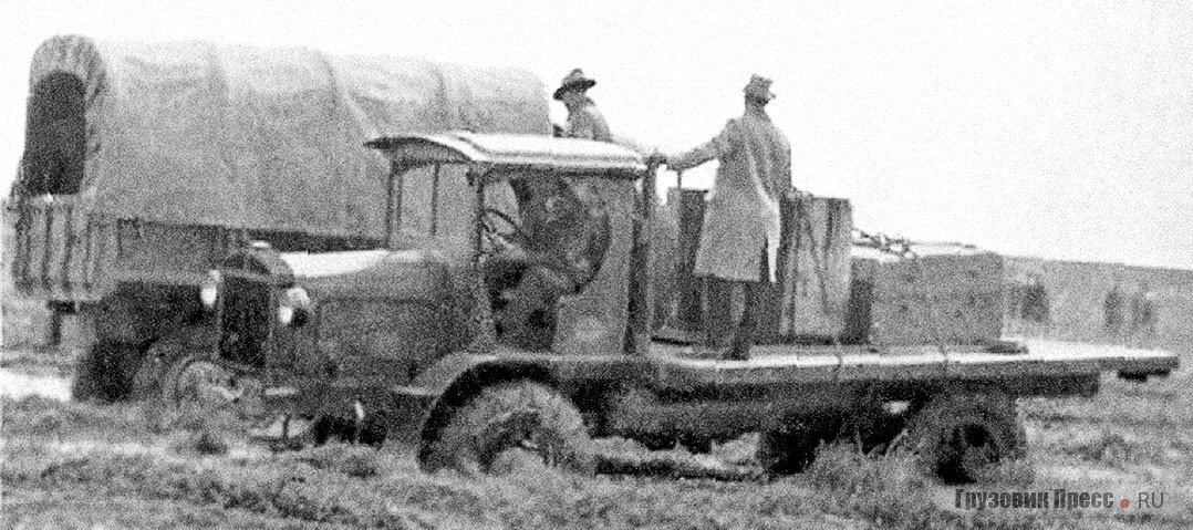 Пятитонный грузовик Coleman на армейских испытаниях. 1924 г.