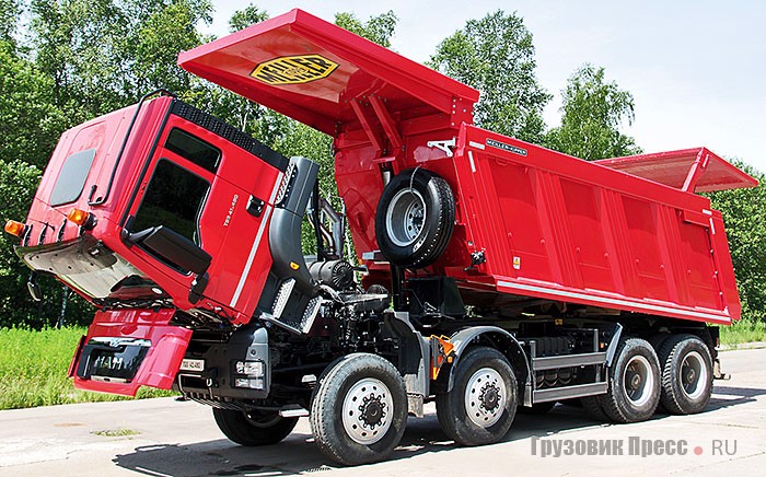 Самосвал MAN TGS 41.480 8x8 BB-WW (тест-драйв)