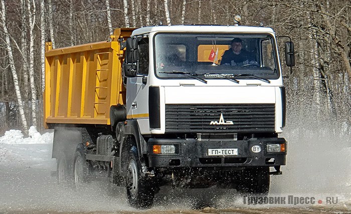 Тест-драйв самосвала МАЗ-6514А8 (6х6), журнал «Грузовик Пресс»