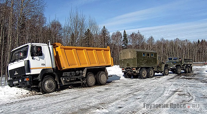 …удалось только с помощью двух «Уралов»