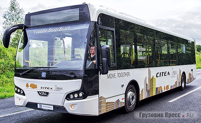 АКП ZF EcoLife с функцией «старт-стоп» на городском автобусе VDL Citea