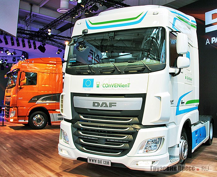 Сверхтихий DAF XF Silent и гибридный DAF XF 440