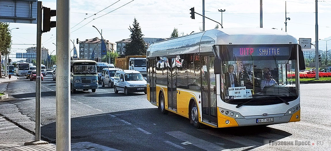 Электробус Bozankaya-TCV Sileo E-Bus, проходящий испытания