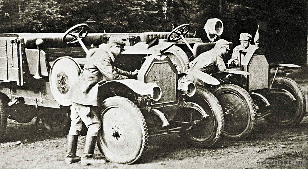 Полуторатонный грузовик FIAT 15-Ter, собранный на заводе АМО, модель 1916 г. Авиация РККА, 1919 г.