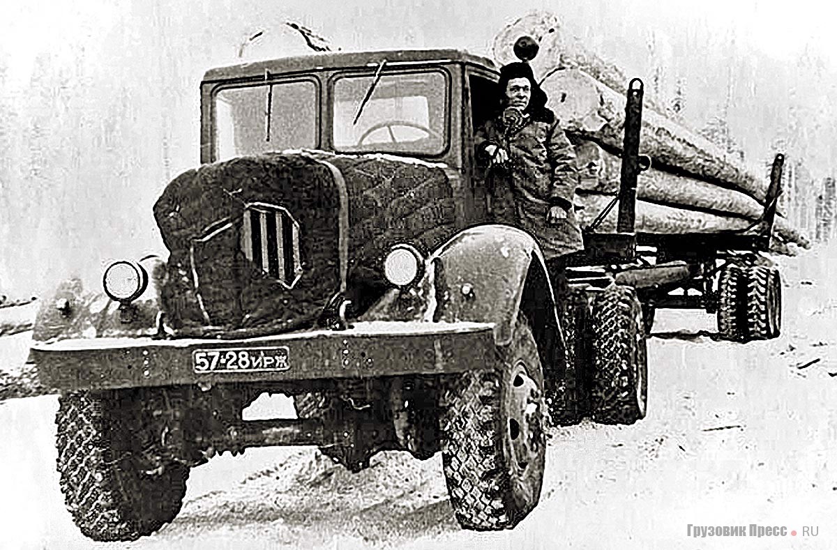Последние МАЗ-501Б, выпущенные в середине 1960-х, работали затем бессменно в тяжелых условиях в течение многих лет, поскольку замены им не было. Иркутская область, 1970-е.