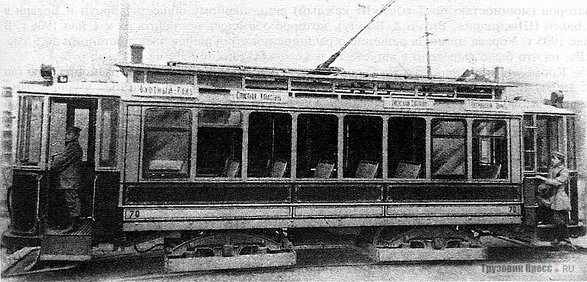 Четырехосный моторный вагон Беккера. 1908 г.