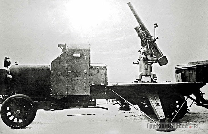 Бронированные зенитные установки «Руссо-Балт Т 40/65 – Путилов», 1915 г. 1-я отдельная батарея для стрельбы по воздушному флоту капитана Тарновского