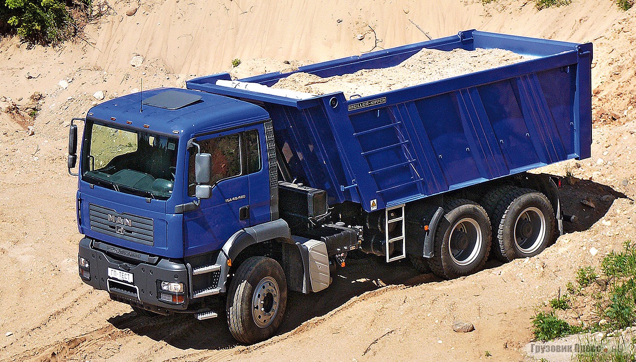 Тест-драйв самосвала MAN TGA 40.480 6х4 BB-WW, журнал «Грузовик Пресс»