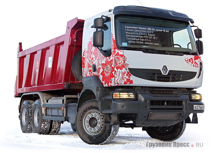 Тест-драйв самосвала Renault Kerax 380.34 6x4 HD, журнал «Грузовик Пресс»