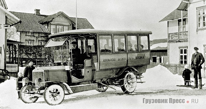 Scania-Vabis Nordmark выпуска 1911 г. проработал на линии до конца 1920 гг.