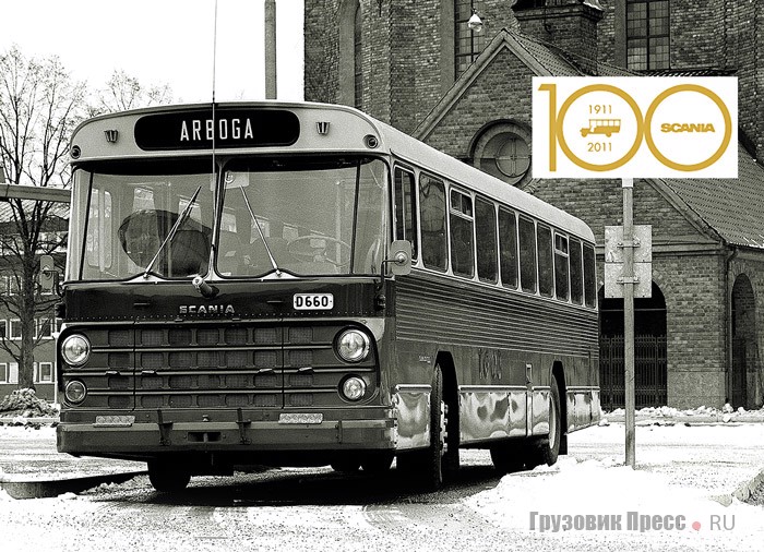 Пригородный автобус Scania CF110L переднемоторной компоновки, 1968 г.