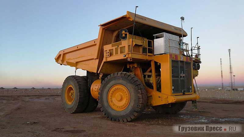 Unit Rig MT3300 фирмы Terex Mining оборудованный российской компанией VIST Robotics системой автоматизированного движения
