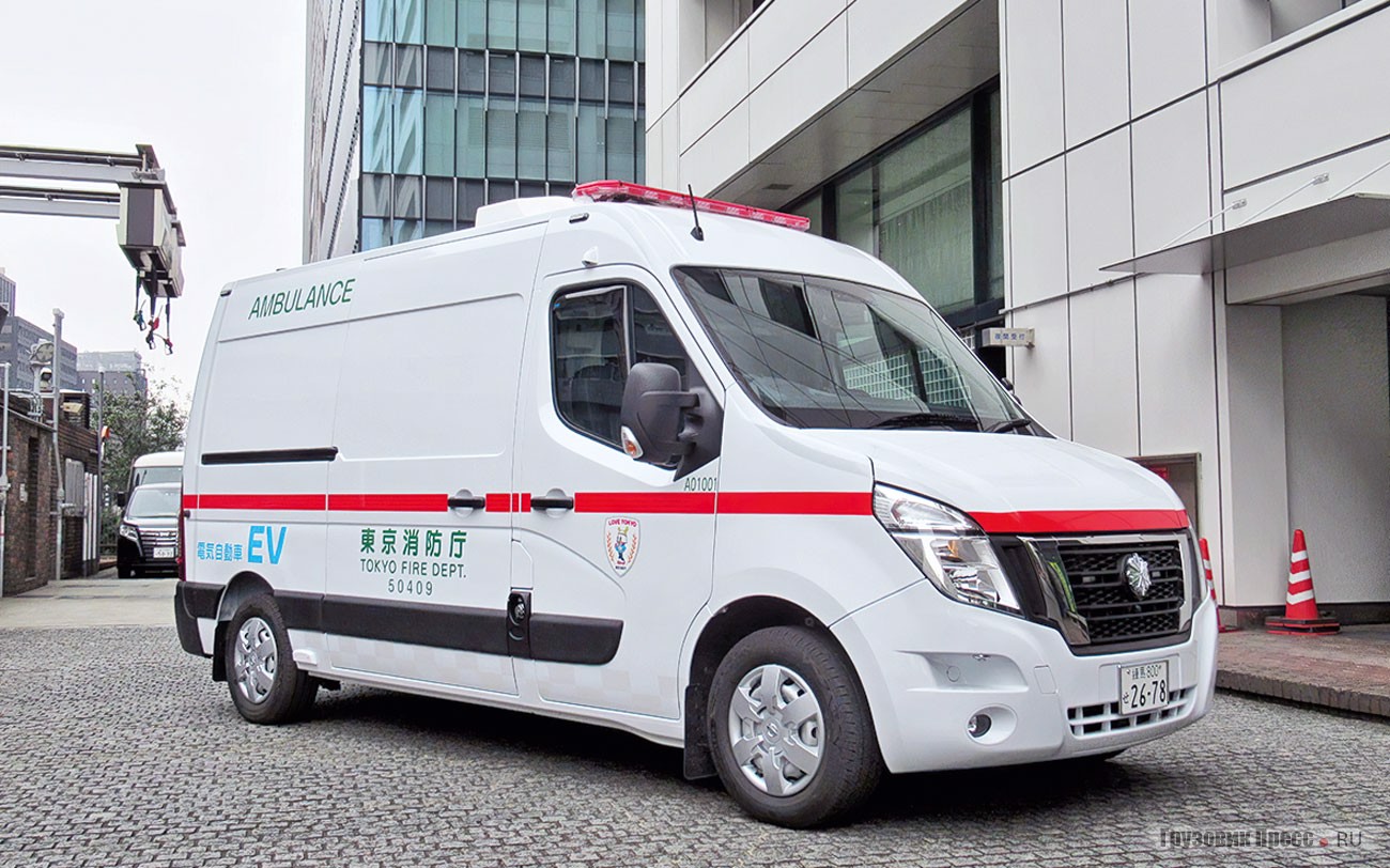 Первая японская электрическая «скорой помощь» Nissan NV400