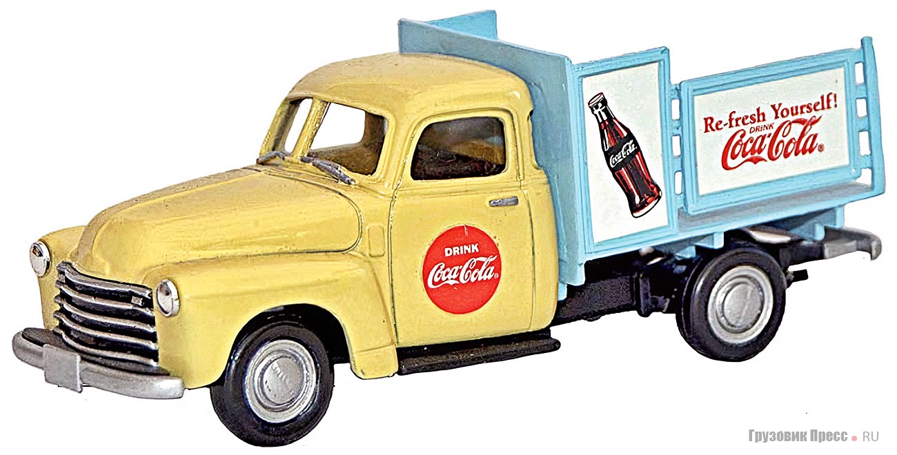 Модель грузовой платформы на базе Chevrolet 3100 серии, масштаб примерно 1:43, Corgi Toys, единственный экземпляр