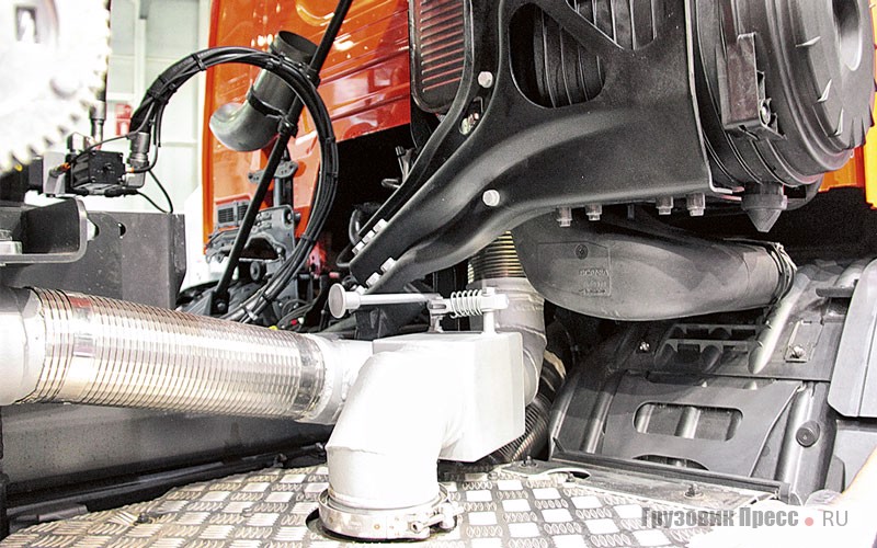 Многоступенчатый воздухоочиститель двигателя для запылённых условий тяжёлой техники Scania XT