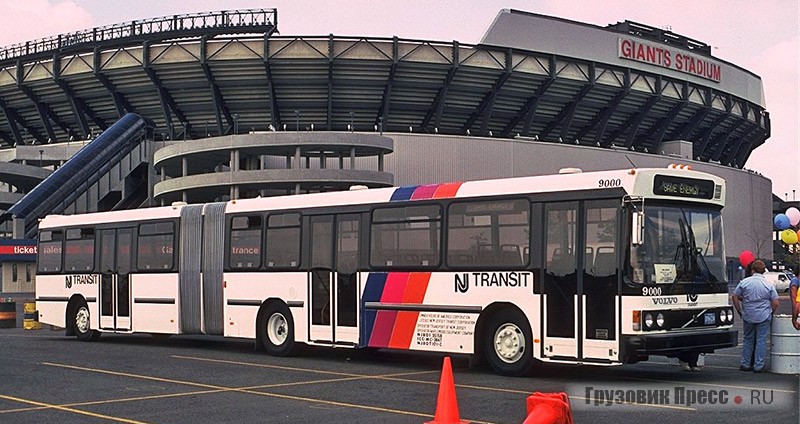  автобус Volvo B10MA в ливрее транспортной компании New Jersey Transit